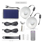 Doble Lampara Solar 240w Blanco + control